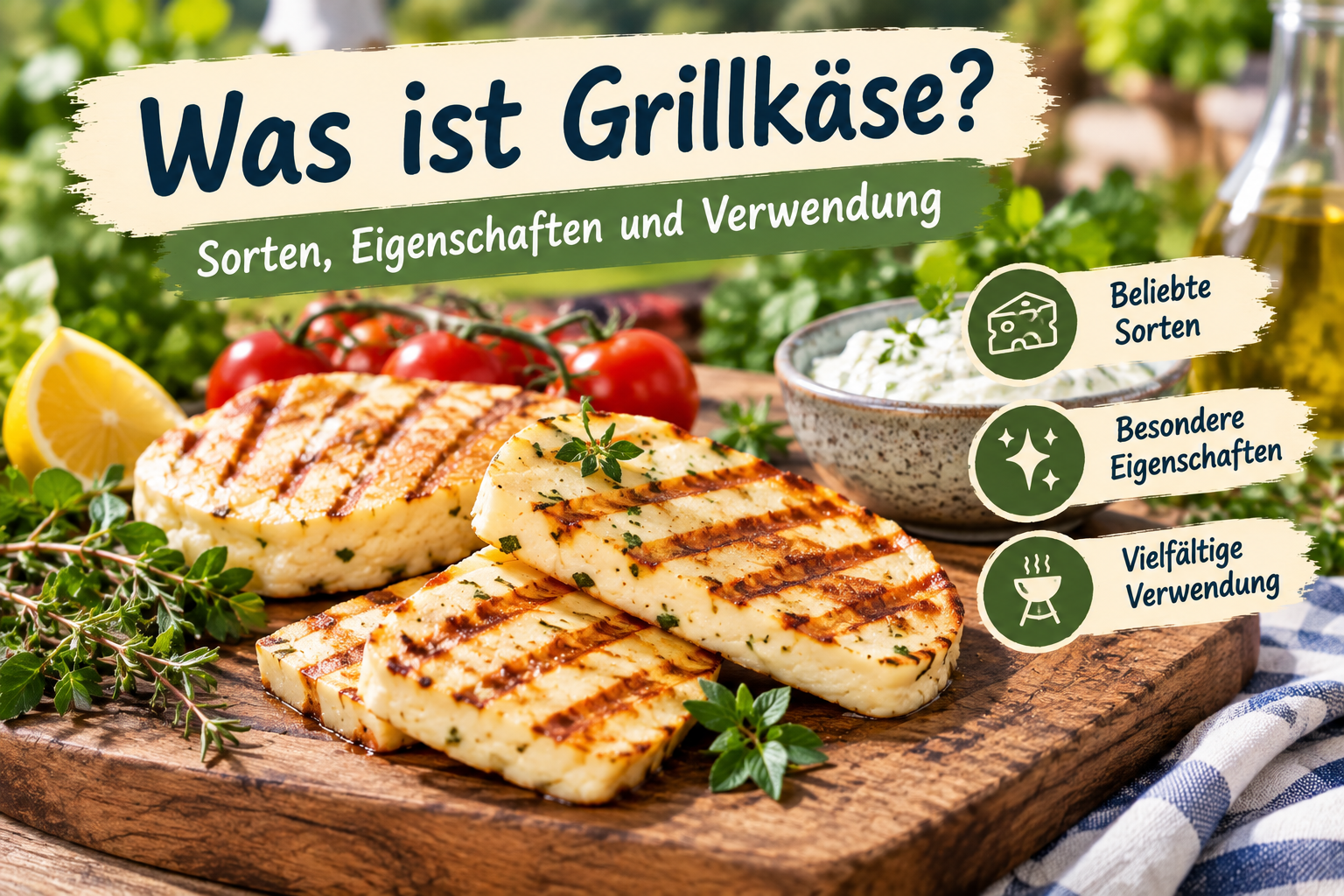 Grillkäse Sorten, Eigenschaften und Verwendung
