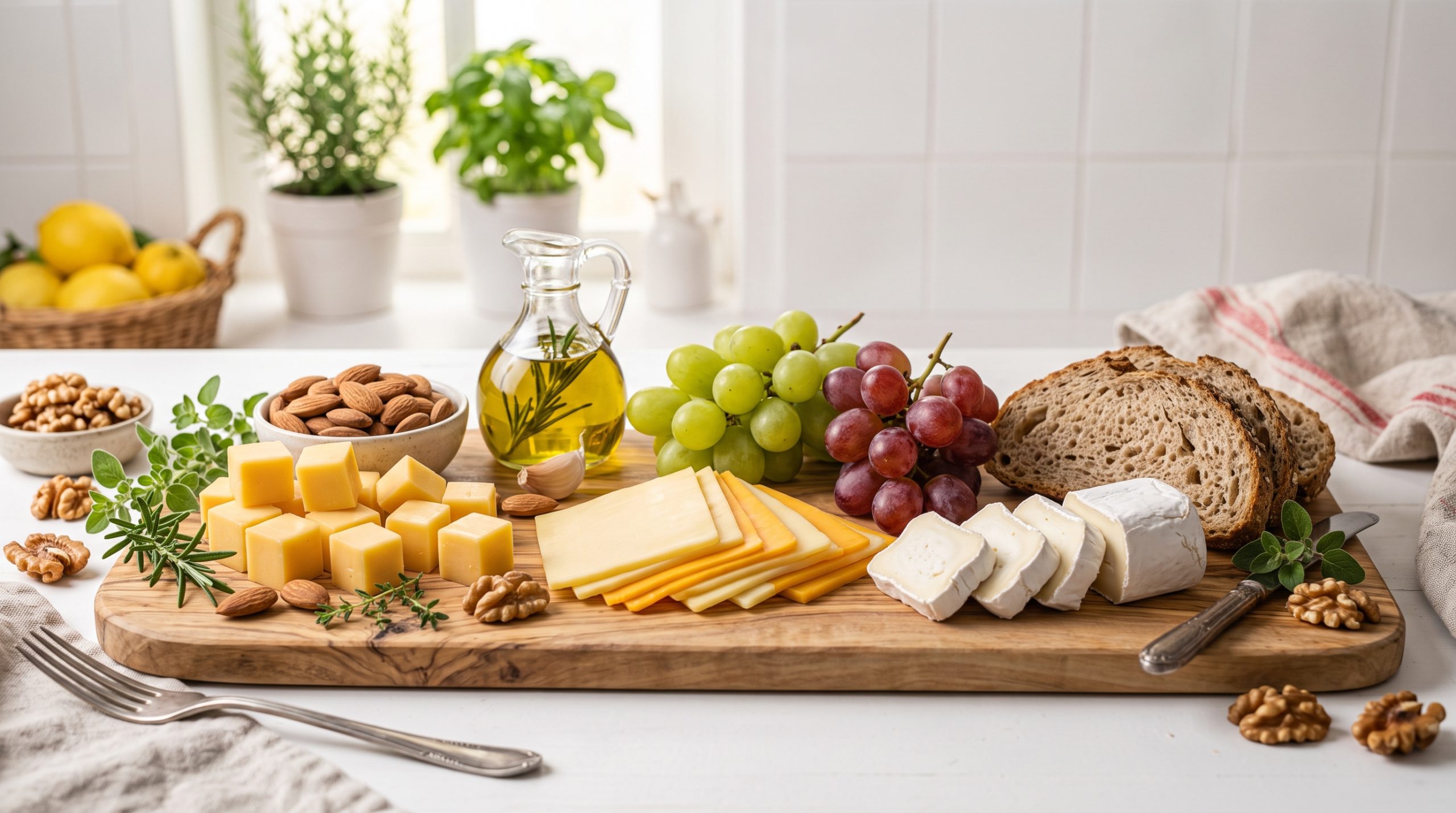 Käse in der Schwangerschaft: Auswahl an sicherem Hartkäse aus pasteurisierter Milch mit Rinde abgeschnitten