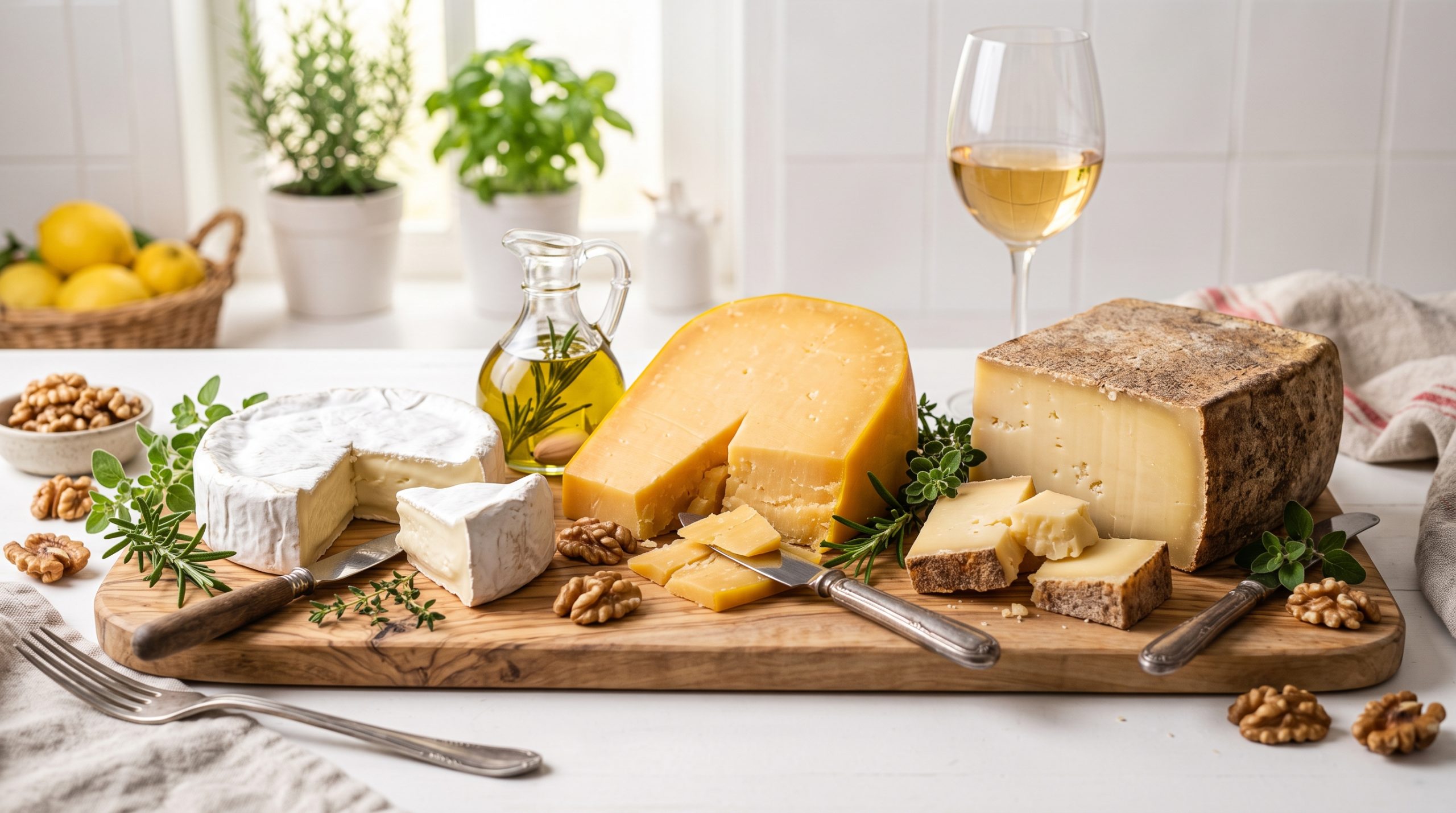 Käse und Cholesterin: Käseauswahl auf einem Brett
