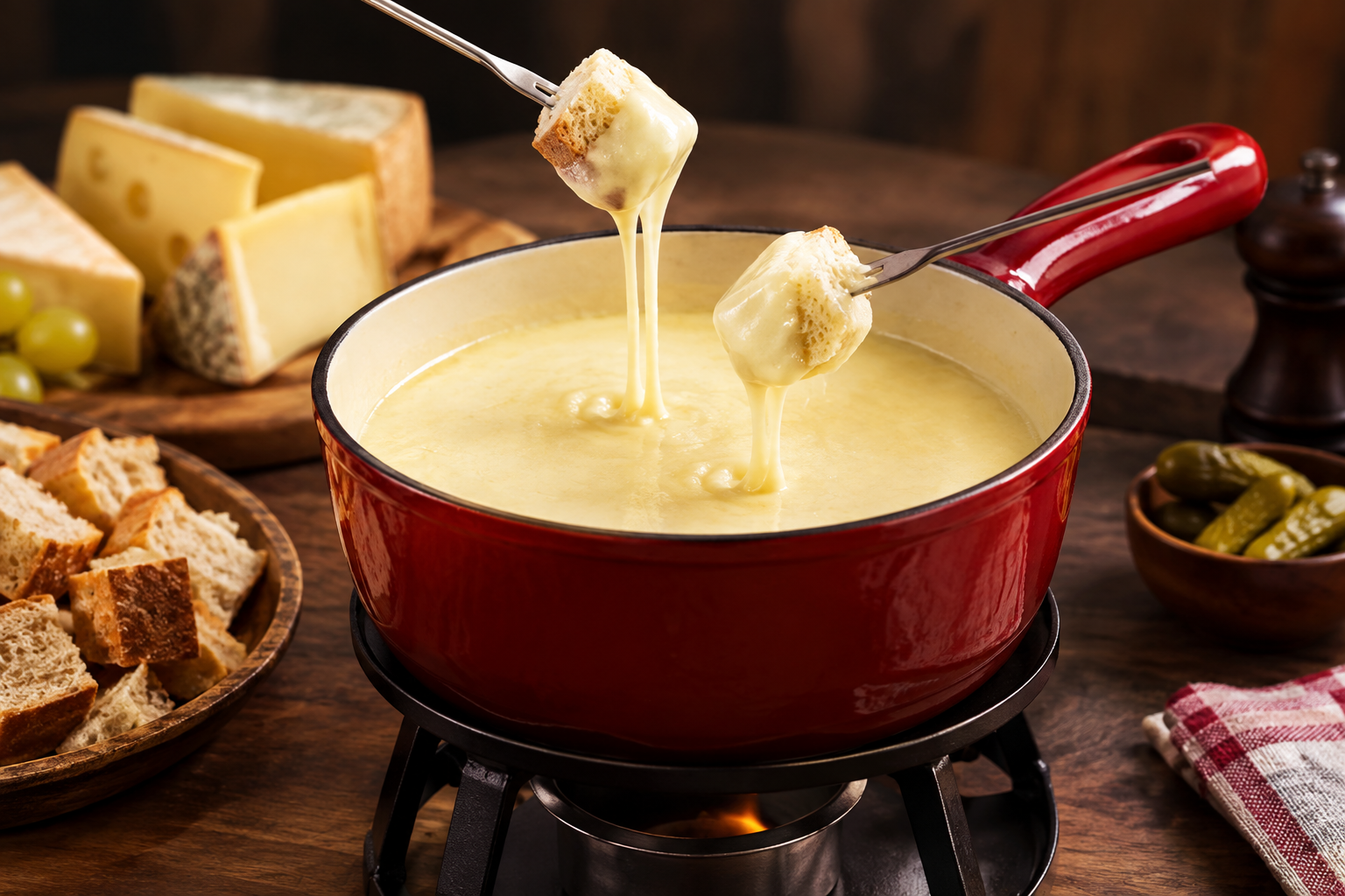 Klassisches Käsefondue